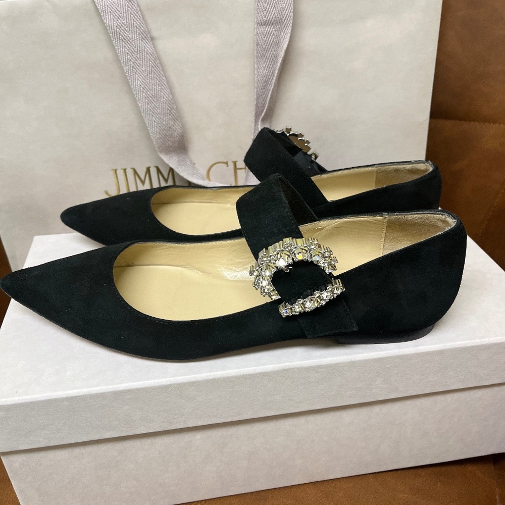 Jimmy Choo- Cheri Flat Pointed Shoes